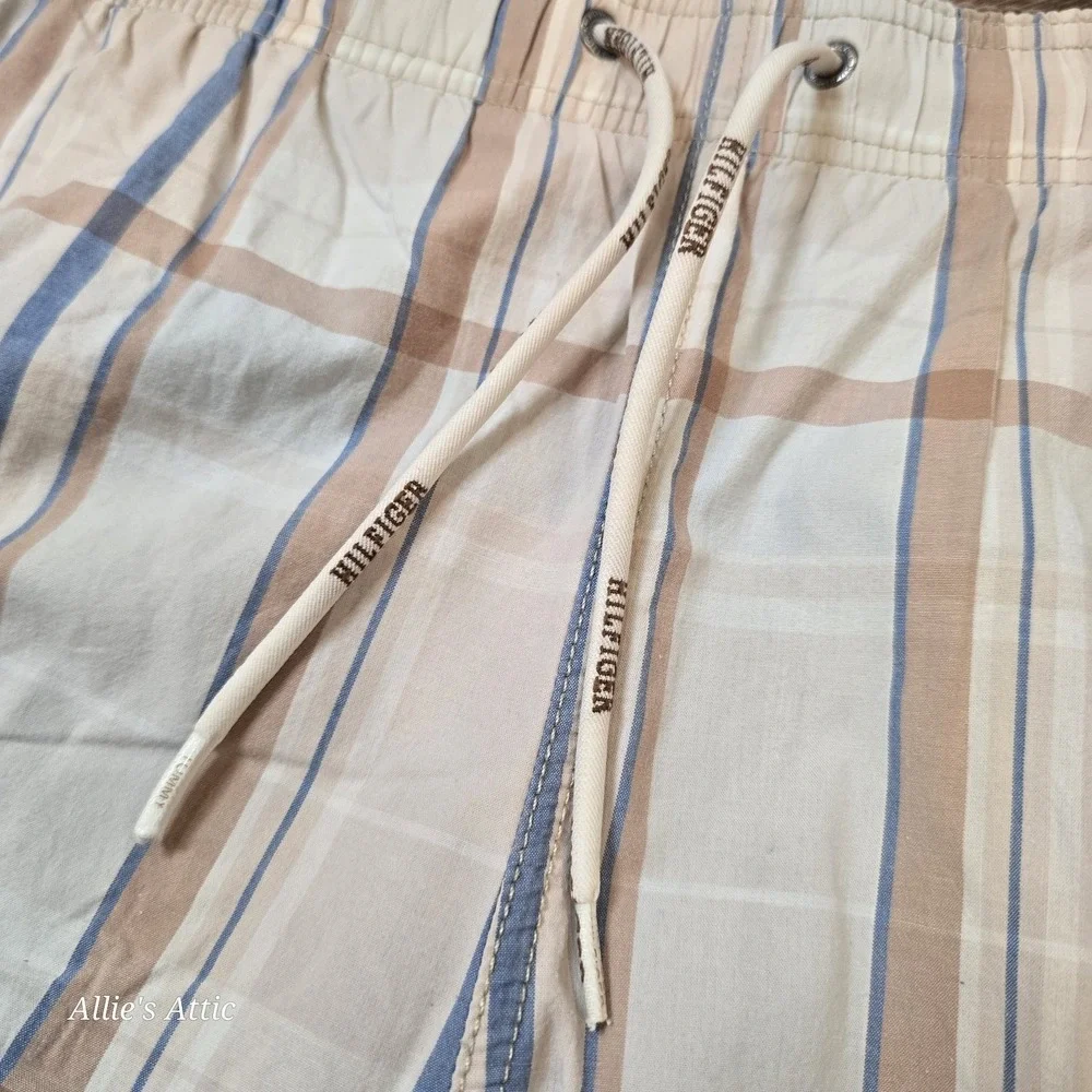Tommy Hilfiger Swim Trunks Mens 34 Plaid Board Shorts Lined Beach Surf Preppy M
